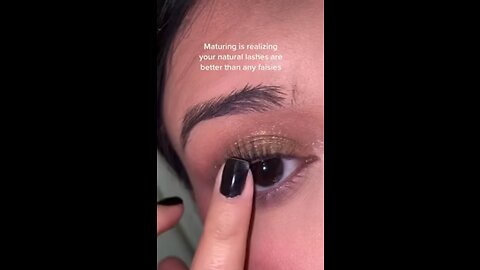 Long eyelashes