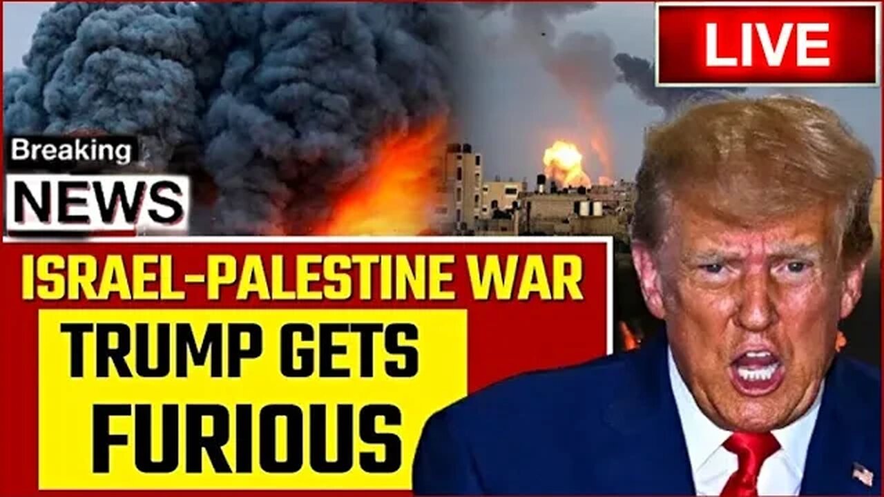 🚨HE'S FURIOUS!! TRUMP Delivers BOMBSHELL Speech LIVE On Israel Hama Conflict..WATCH THIS!!