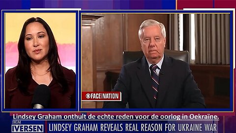 Lindsey Graham onthult de echte reden voor de oorlog in Oekraïne.