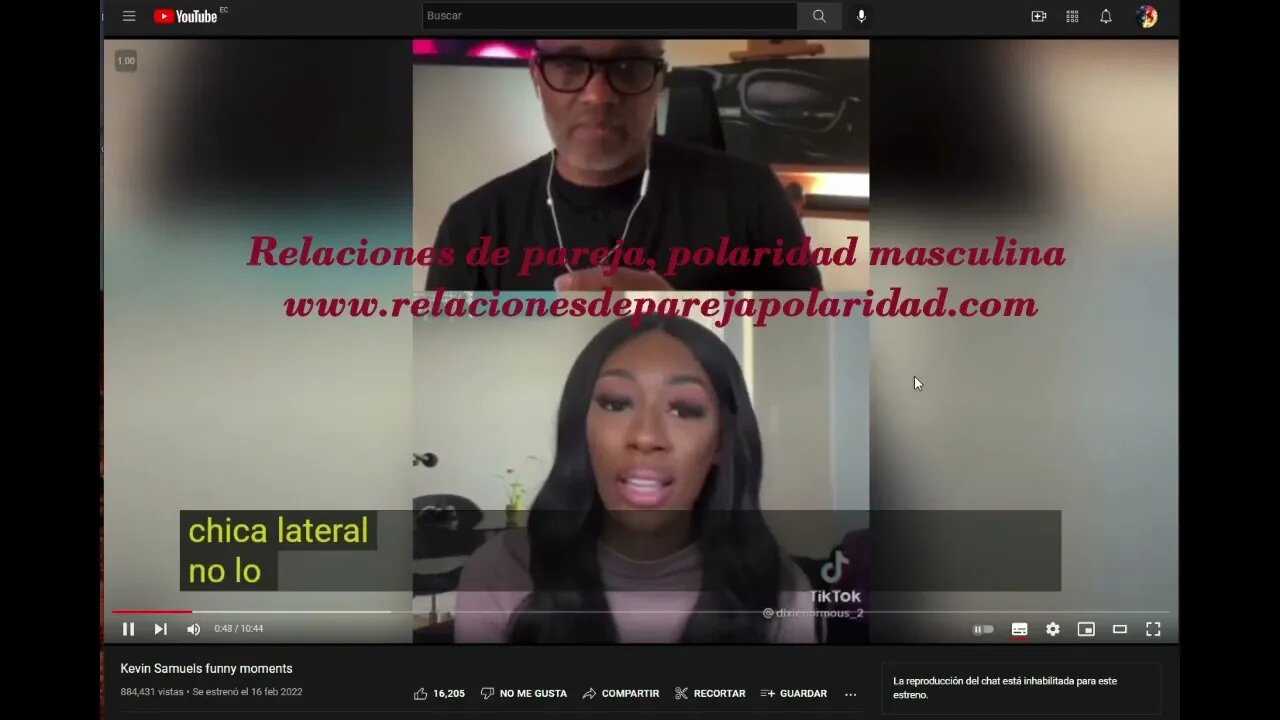 Una cosa es atracción sexual y otra cosa para esposa Kevin Samuels (mis opiniones y reacción)