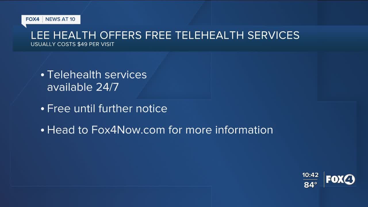 Lee Health offering free urgent care telehealth visits