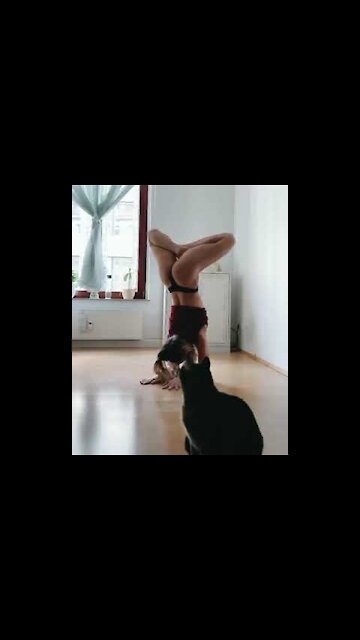 Yoga Girl handstand Stretching, Flexibility, Contortion, contortionist