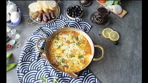 Turkish Breakfast Menemen Recipe.