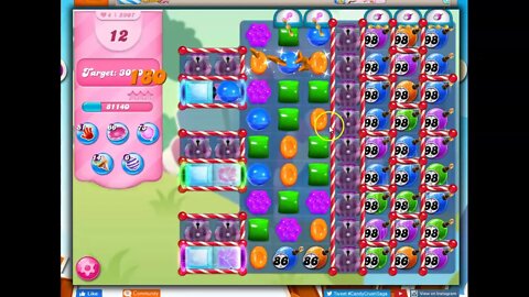 Candy Crush Level 5907 Talkthrough, 25 Moves 0 Boosters