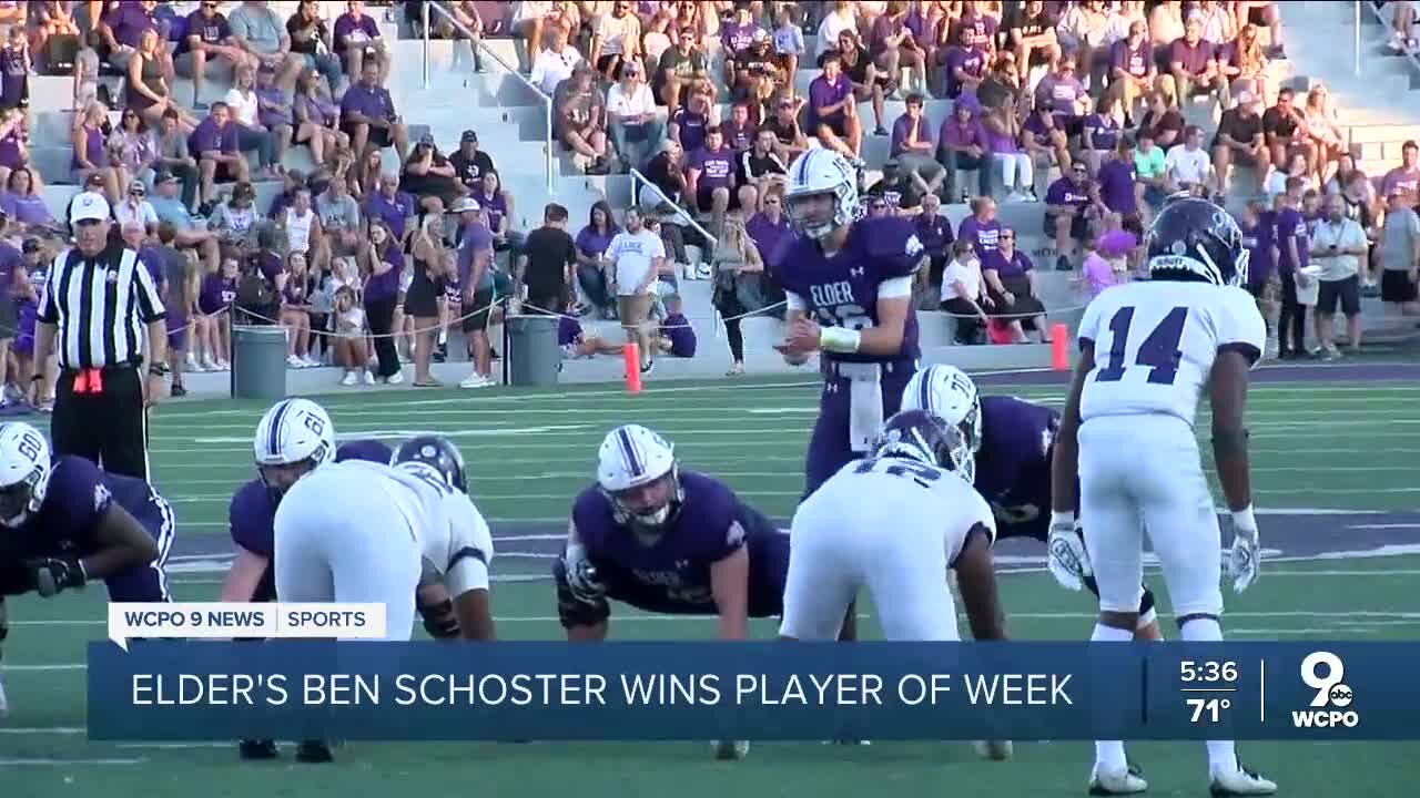 Elder's Ben Schoster named Player of the Week after team's 2-0 start