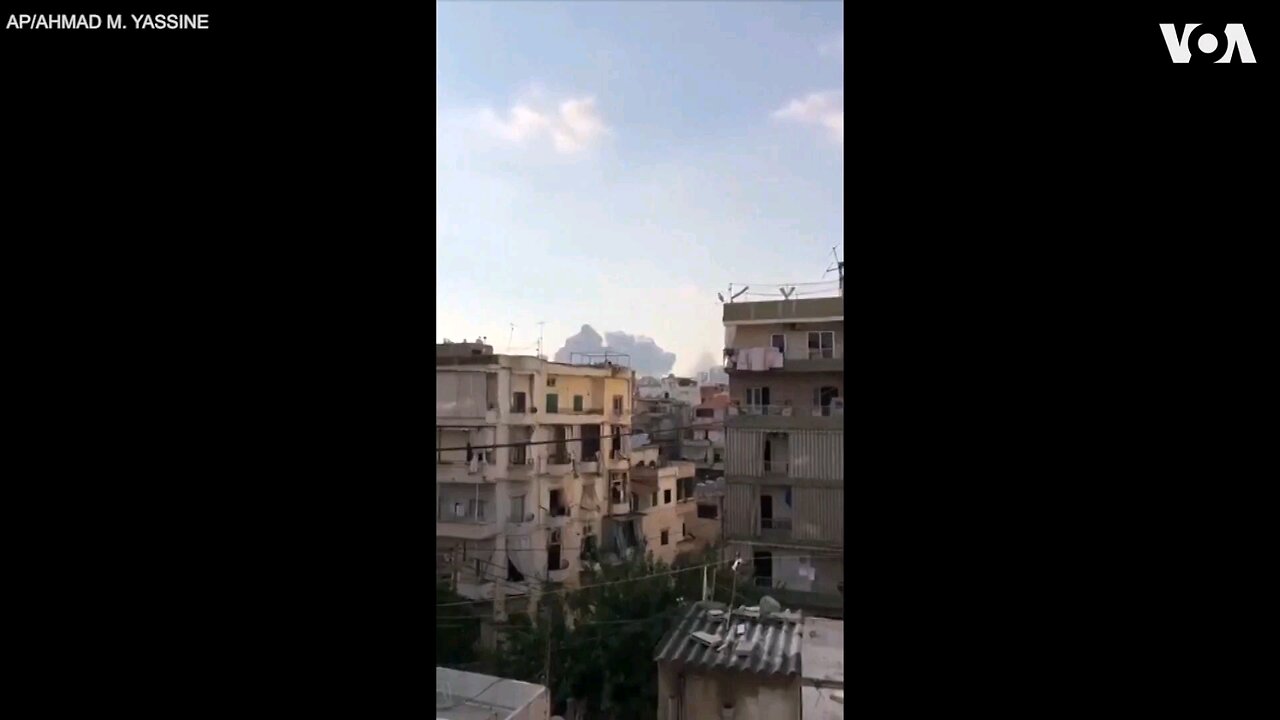 massive explosion in beirut lebanon.