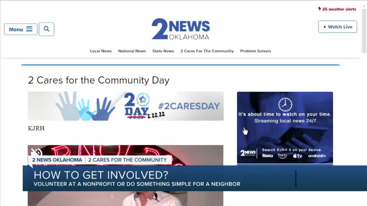 How to get involved on 2 Cares for the Community Day