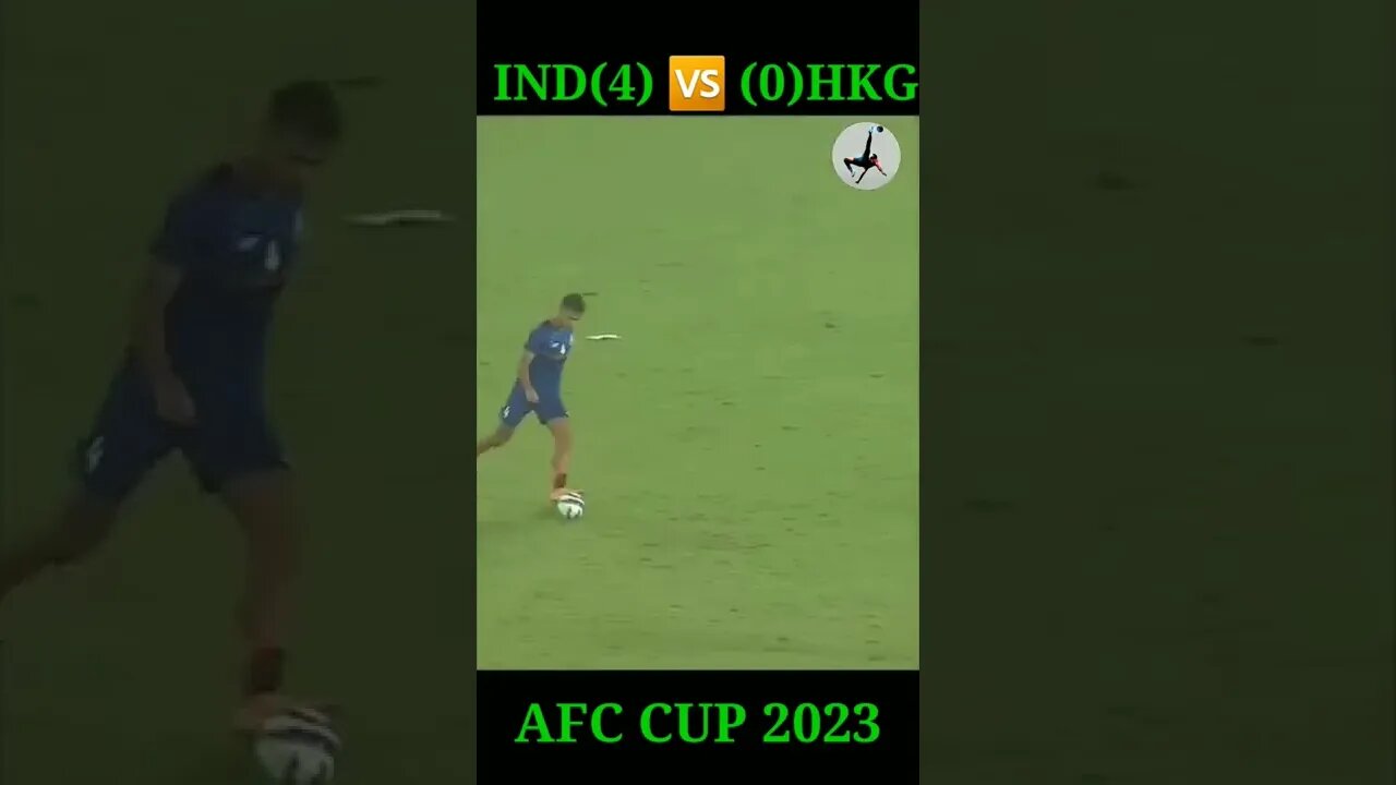 IND Vs HKG match Highlights.. Some of the best moments of India's historic victory against Hong Kong