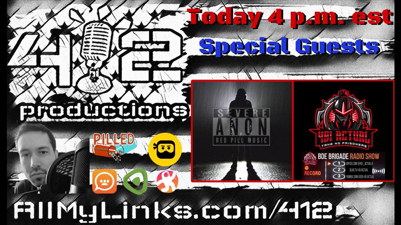 Happy Thursday! Come hangout with special guest Severe and 451 Actual