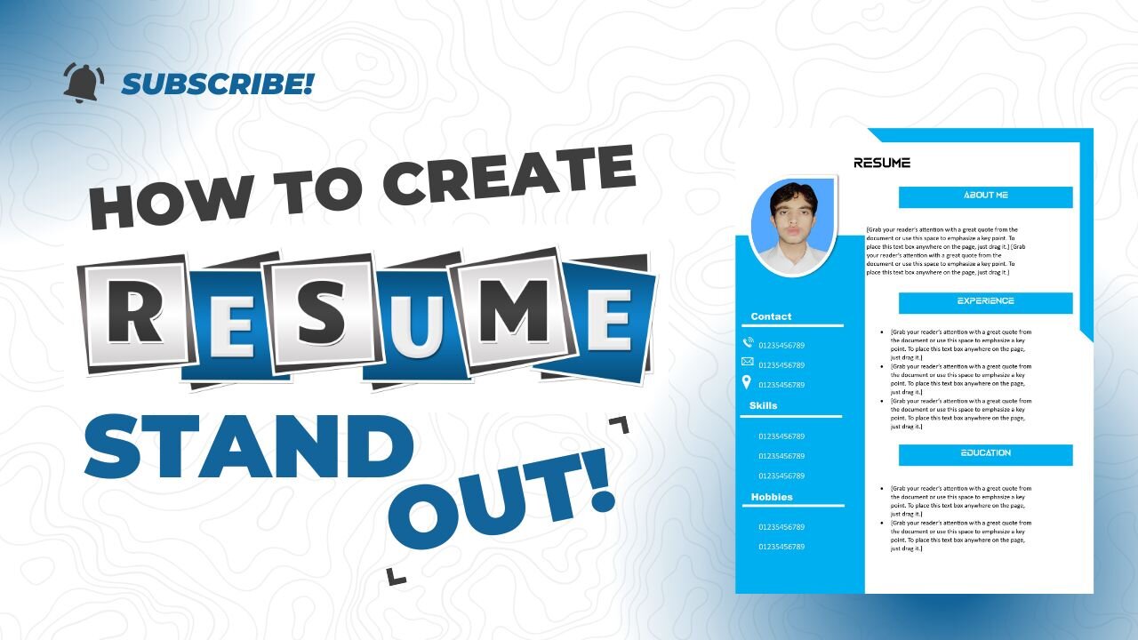 How to create a professional resume in MicroSoft Word |kashiana.com|