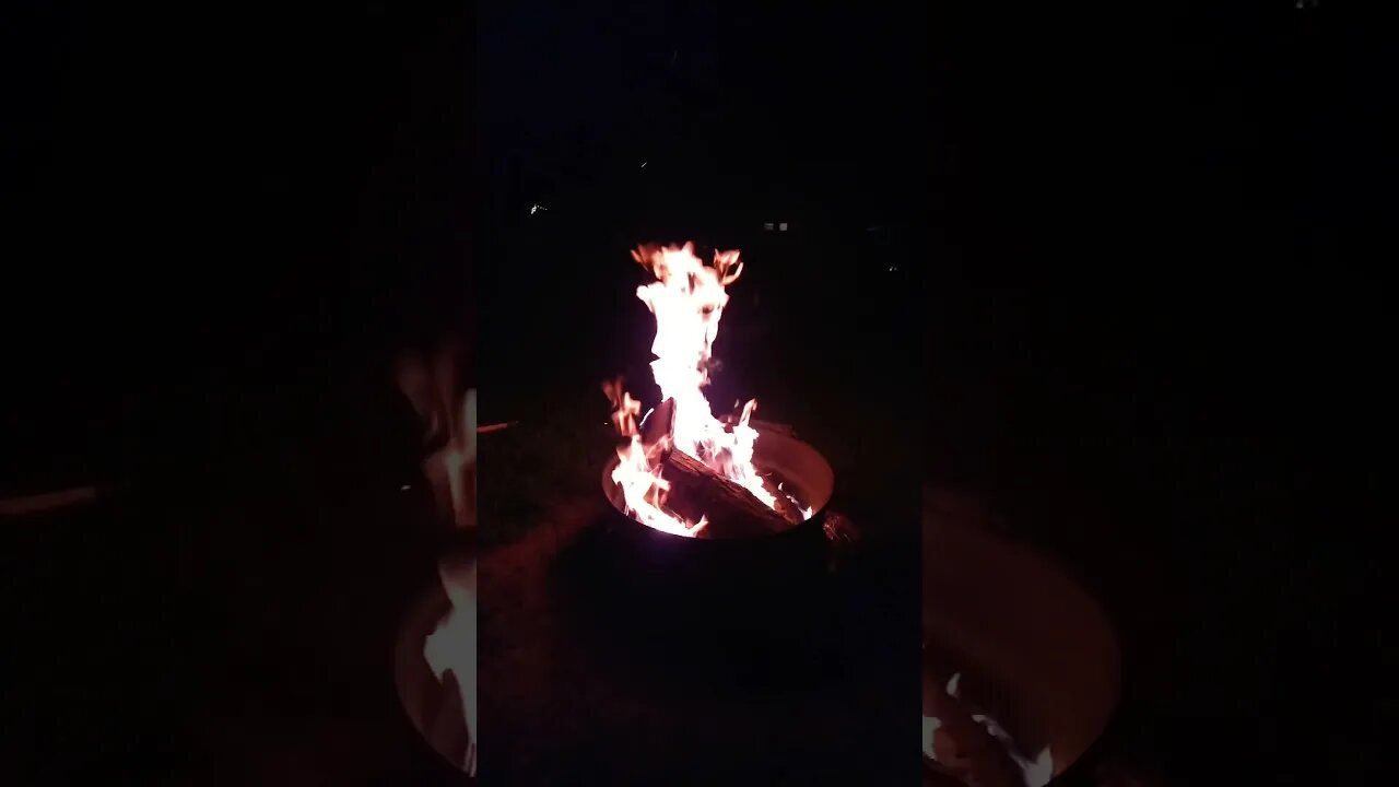 recording the fire and it played back and this creepy stuff happened