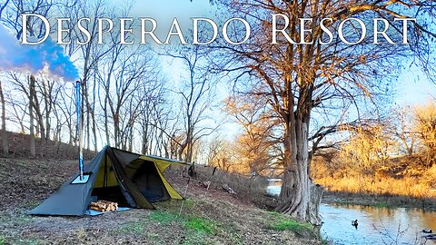 Hot Tent Camping At An Abandoned Resort!