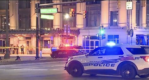 4 shot in front of Westin Book Cadillac hotel in Downtown Detroit