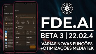 FDE.AI PRO BETA 3 ESTÁ INCRÍVEL! | Otimização para MEDIATEK e NOVAS FUNÇÕES! MÁXIMO DESEMPENHO!