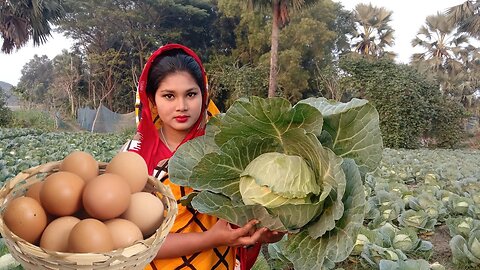 Delicious recipe of cabbage with eggs Eggstravagant Cabbage Delight | Traditional life BD