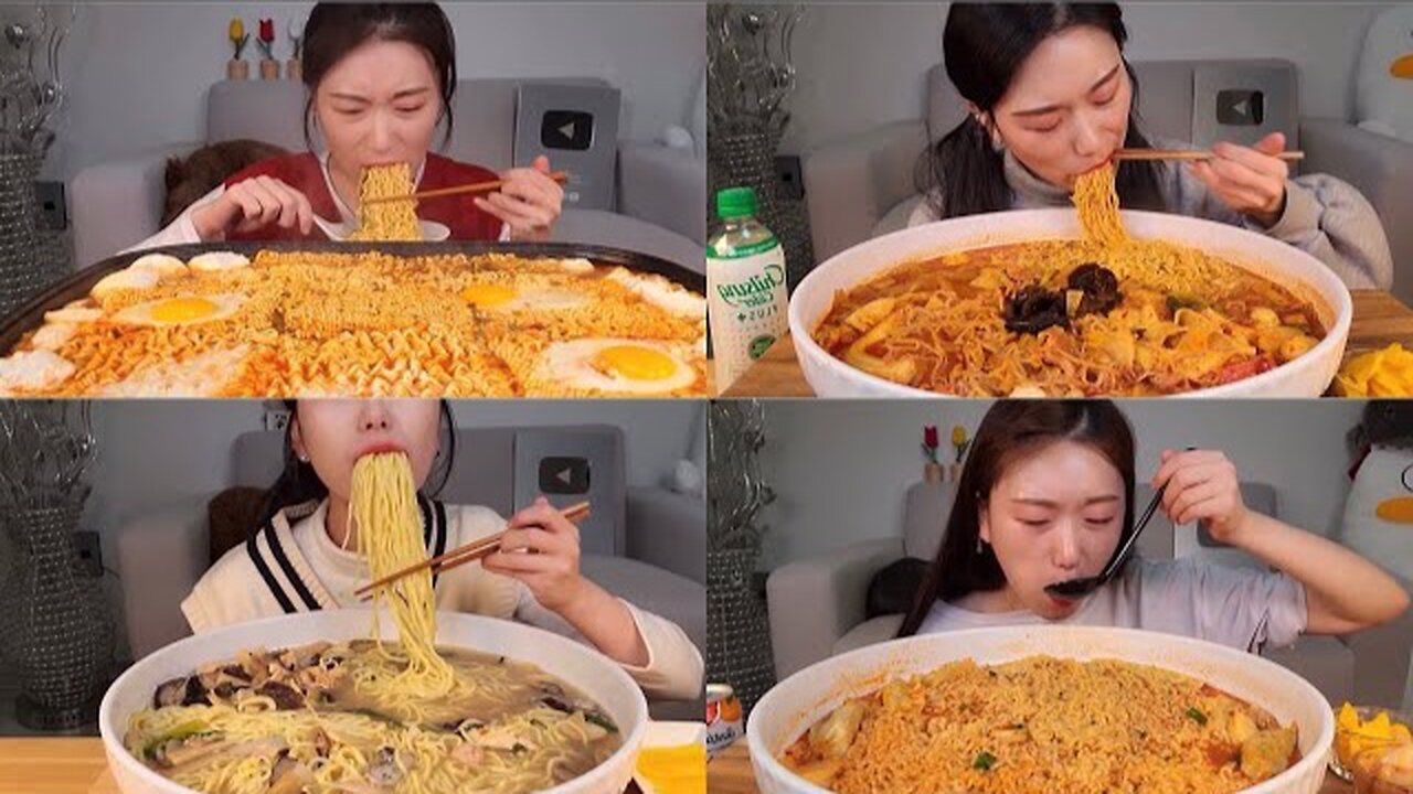 This video will make your hungry (ramen spicy noodle mukbang)