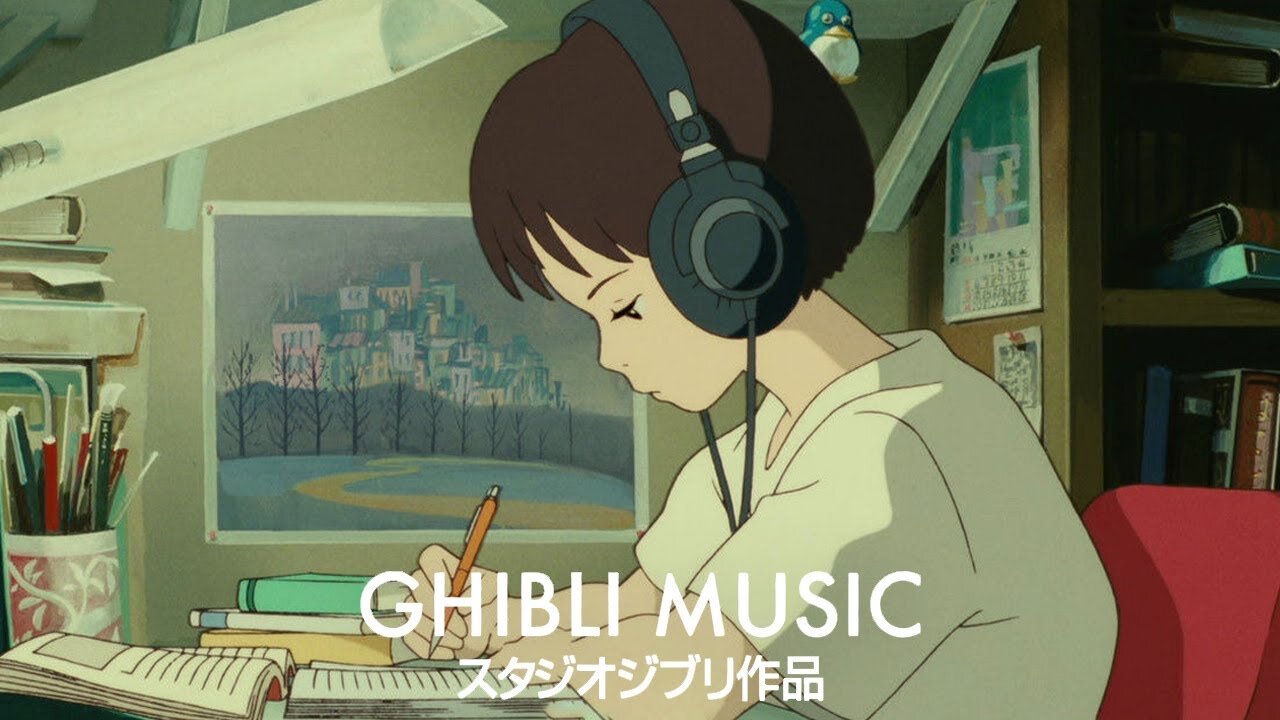 BGM Ghibli Studio Music 📚 Study Together For 2 Hours And Relax Ghibli Playlist