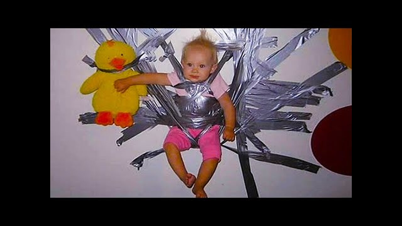 Funniest Babies's Situation_ Baby Get Stuck and Try To Escape _Cute Video