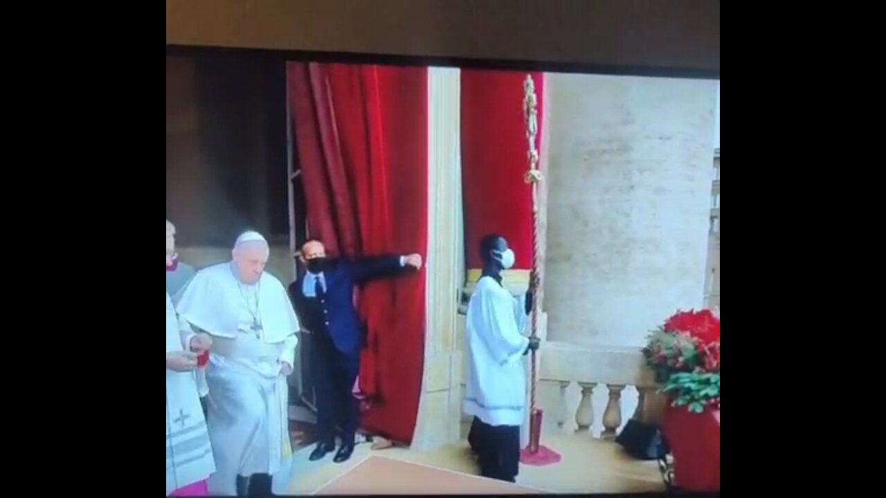 Did she just say the Popes death?
