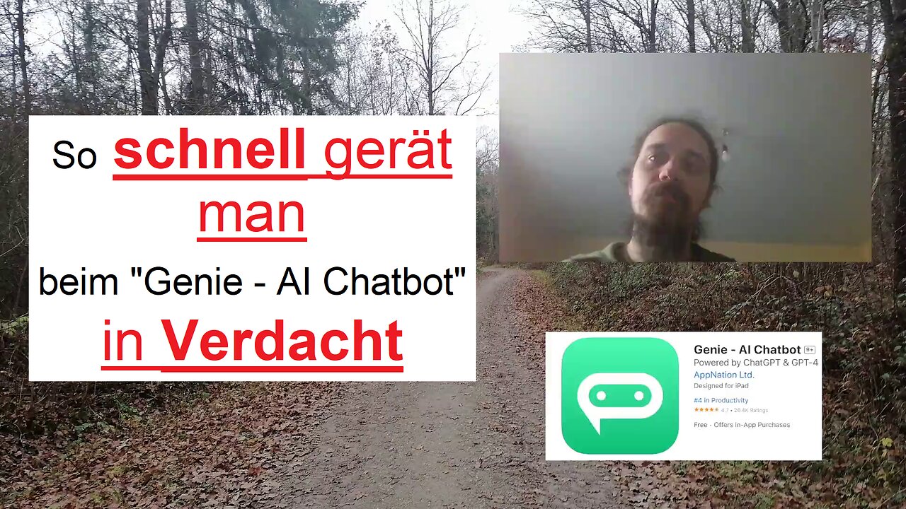 So schnell gerät man beim "Genie - AI Chatbot" in Verdacht