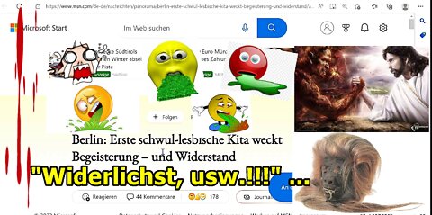 "Widerlichst, usw.!!!“ ...