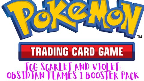 TCG Scarlet and Violet: Obsidian Flames 1 booster pack