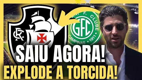 EXPLODIU A GALERA! TORCIDA COMEMORA! GE CONFIRMA! NOTÍCIAS DO VASCO