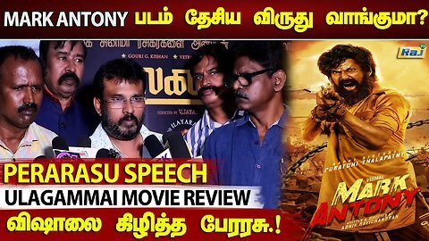 விஷால்? சின்ன பட்ஜெட் படங்கள் தேவையில்லைய!!! - Perarasu Speech at Ulagammai Movie Review | Raj Tv