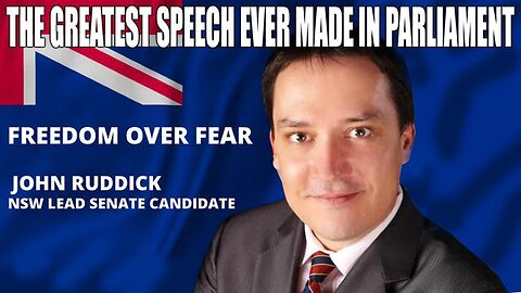 The Greatest Speech Ever Made in Australian Parliament! (2023) - The "Spark" for Freedom?