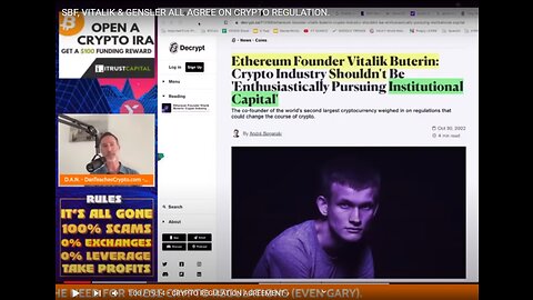 SBF, VITALIK & GENSLER ALL AGREE ON CRYPTO REGULATION.