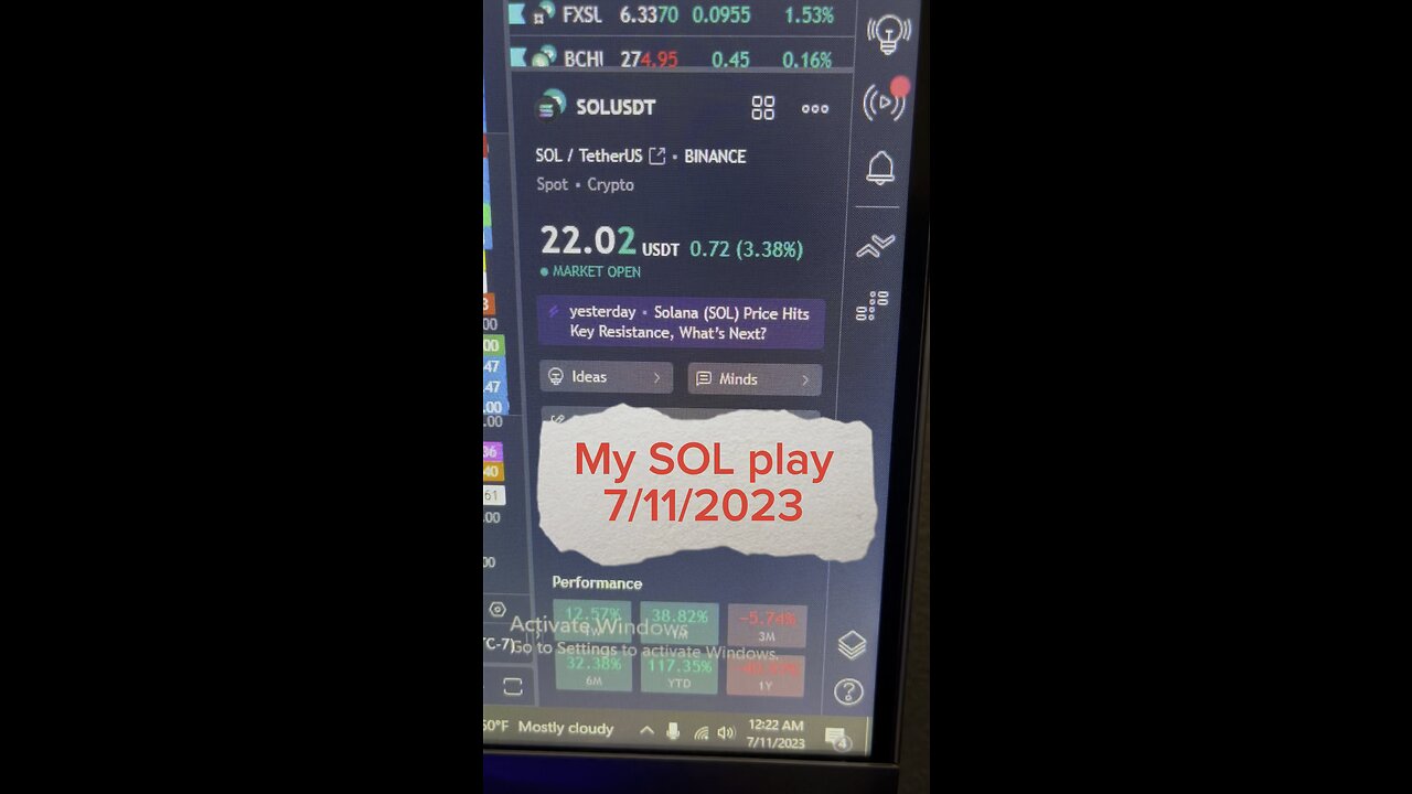 July 11, 2023 - My #SOL Play