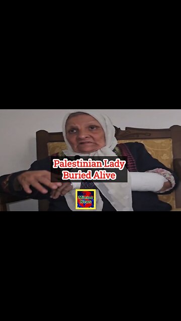 Palestinian old lady buried alive in Israeli bombardment