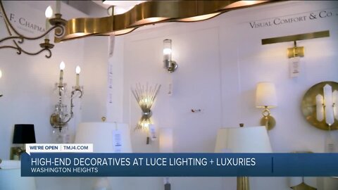 LUCE Lighting + Luxuries carries high-end decoratives