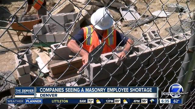 Masonry companies having hard time filling positions