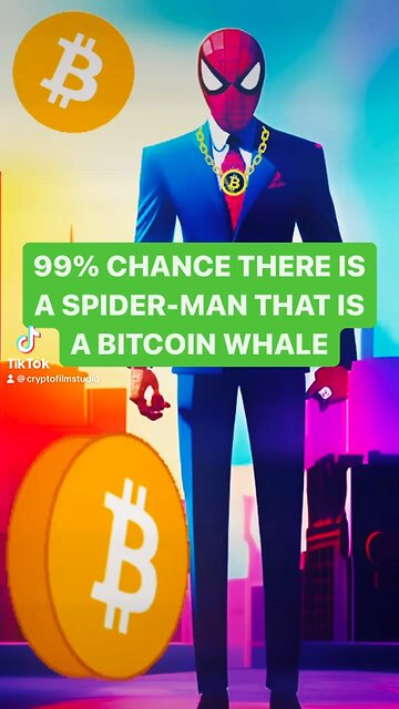 Spider man as a bitcoin whale #spiderman #spidermanfans