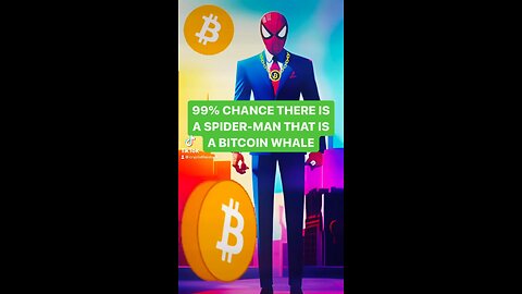 Spider man as a bitcoin whale #spiderman #spidermanfans