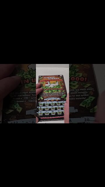 Lottery Tickets Winner Chicken Dinner! #lottery