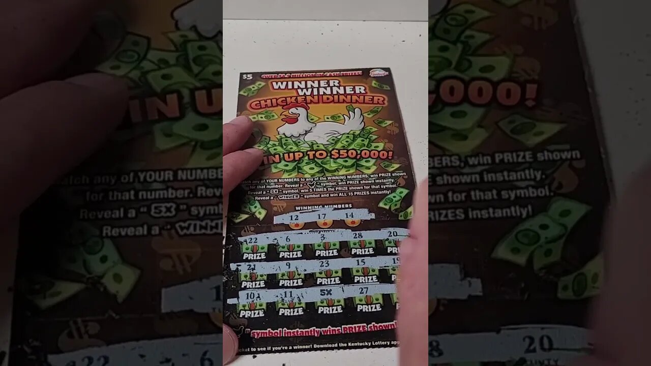 Lottery Tickets Winner Chicken Dinner! #lottery