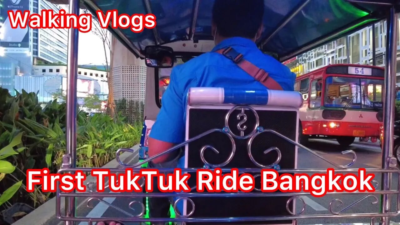 First Tuk Tuk Ride in Bangkok | Siam to phetchburi road | Thailand | #Bangkok#Thailandopen#tuktuk