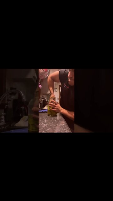 Muscle man gets his hand stuck in a pickle jar #shorts