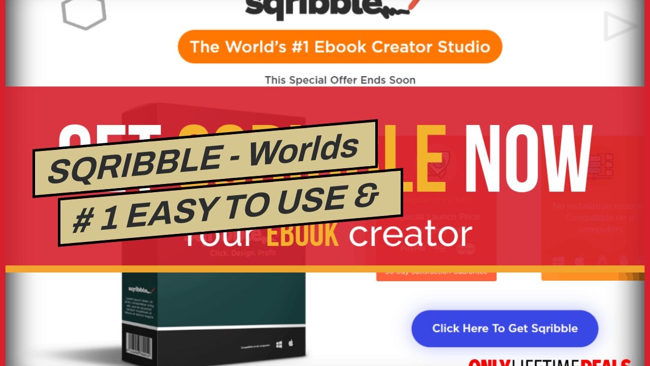 SQRIBBLE - Worlds # 1 EASY TO USE & POWERFUL book Creator Studio