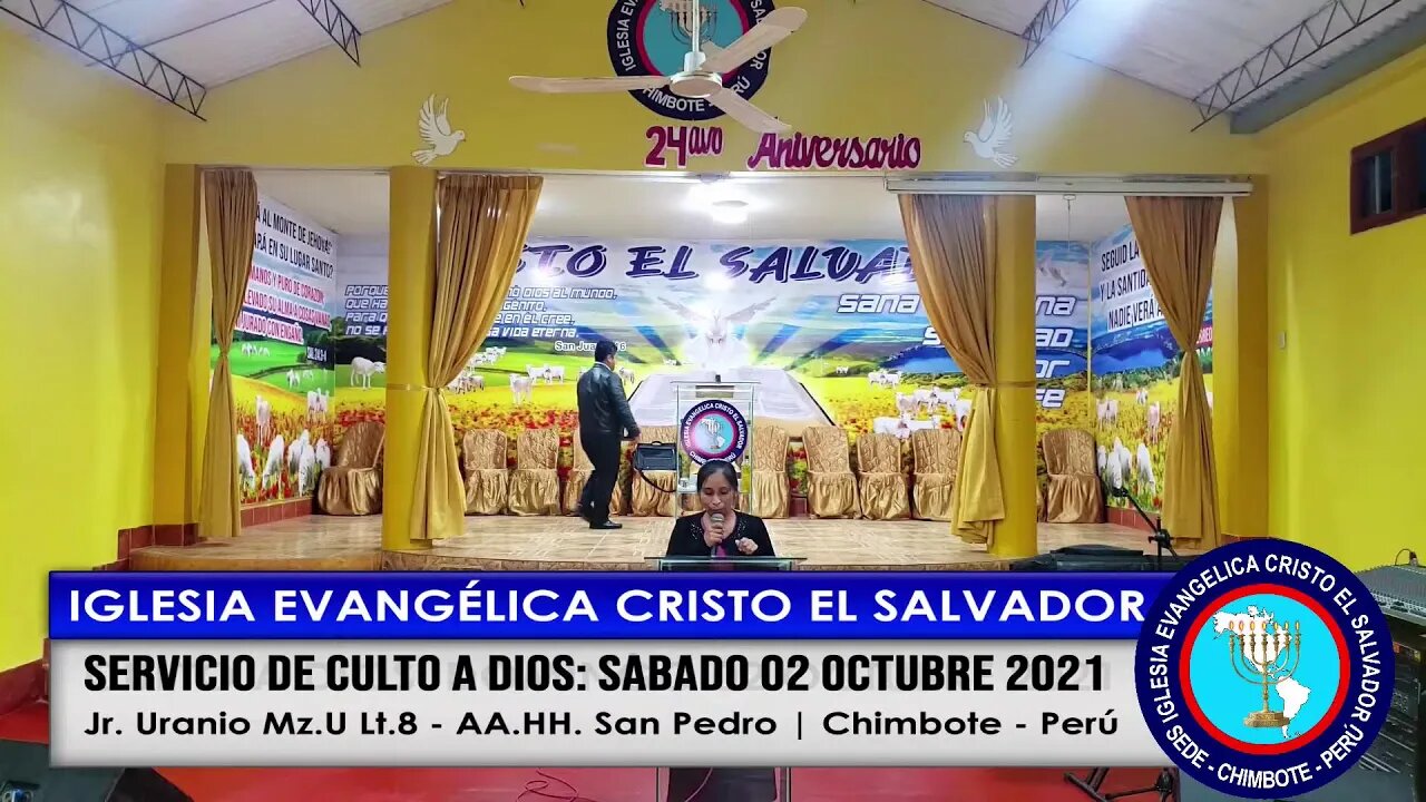 SERVICIO DE CULTO A DIOS: SÁBADO 02 OCTUBRE 2021