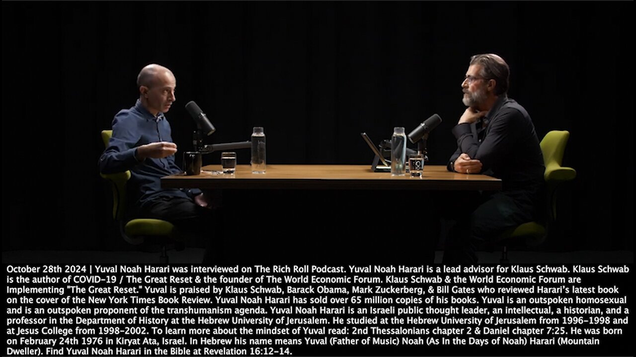 Yuval Noah Harari | "This Is the First Time That We Are About to Enter a Non-Human Culture. Stop & Think About the Meaning of Living In Non-Human Culture? It's Really Alien Culture Here On Earth." - 10/28/2024