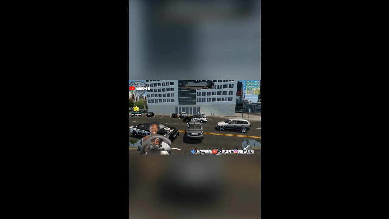Ishowspeed’s Car Got Hit By The Police 🤦🏽‍♂️
