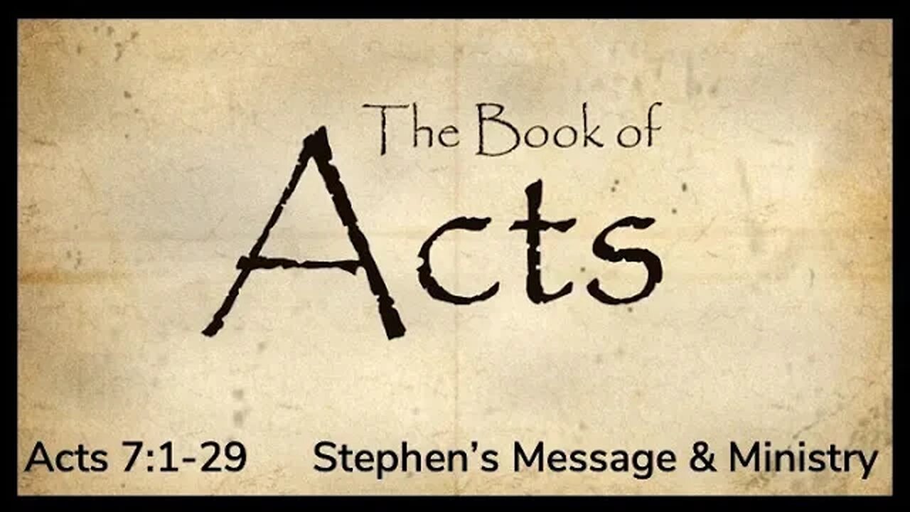 Stephen's Message & Ministry