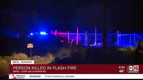 One dead after fire at facility near Loop 202 and Higley Road in Mesa