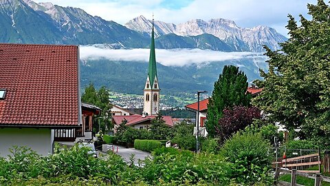 Relaxing Walk around Mutters Village near Innsbruck, Austria