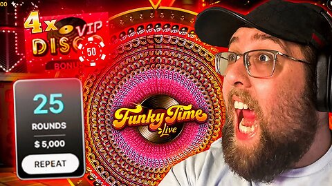 BIG WIN ON FUNKY TIME USING AUTO-PLAY!