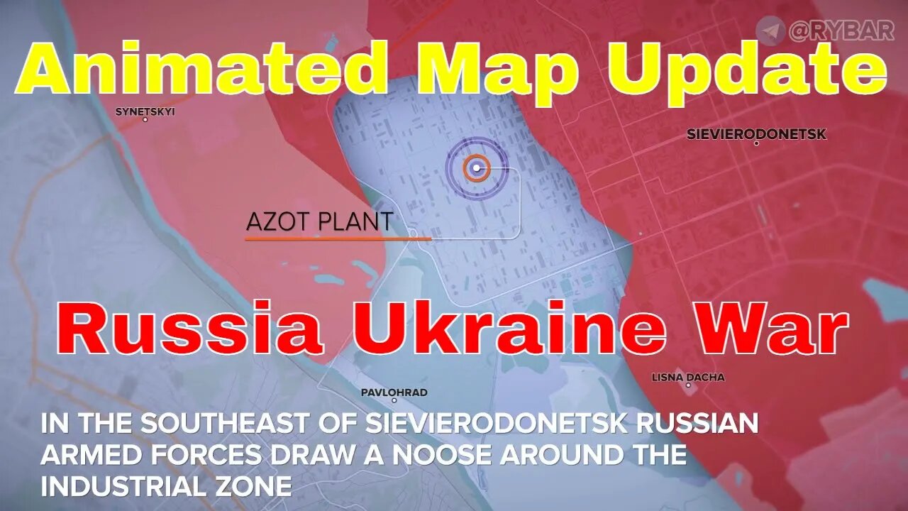 Animated Map: Ukraine War: Battlefield Advances.