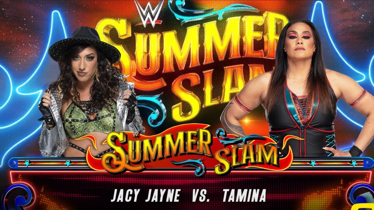 Hotie Jacy Jayne Dominates Tamina at Summerslam 2023 on Game challenge ✅✅